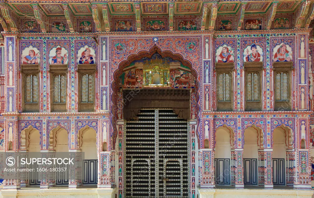 India, Rajasthan, Shekhawati, Fatehpur, Jagannath Singhania Haveli,