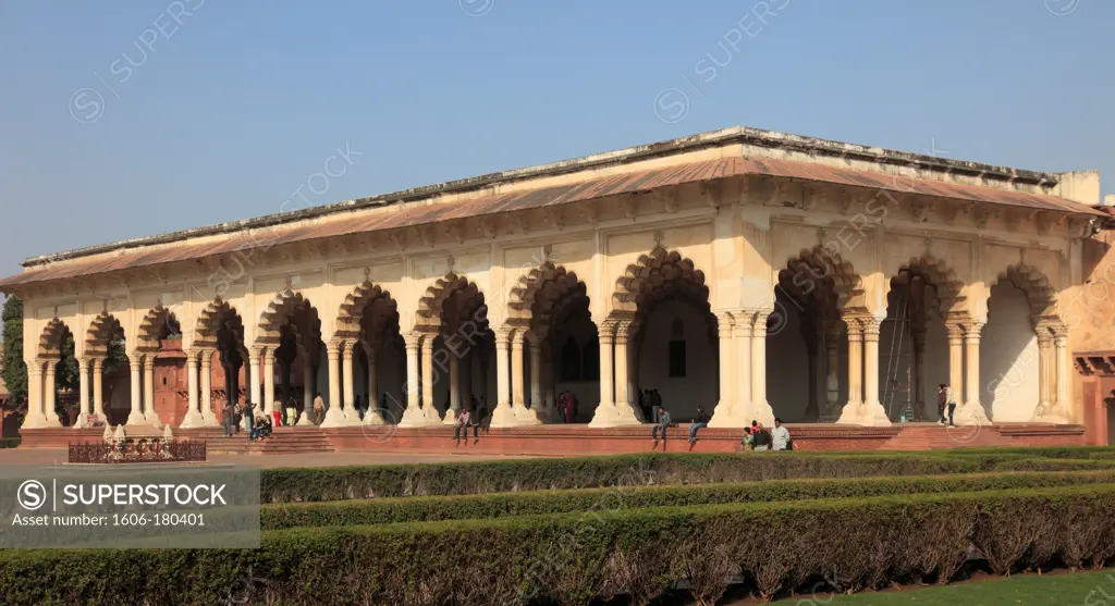 India, Uttar Pradesh, Agra, Fort, Diwan-i-Am, Hall of Public Audiences,