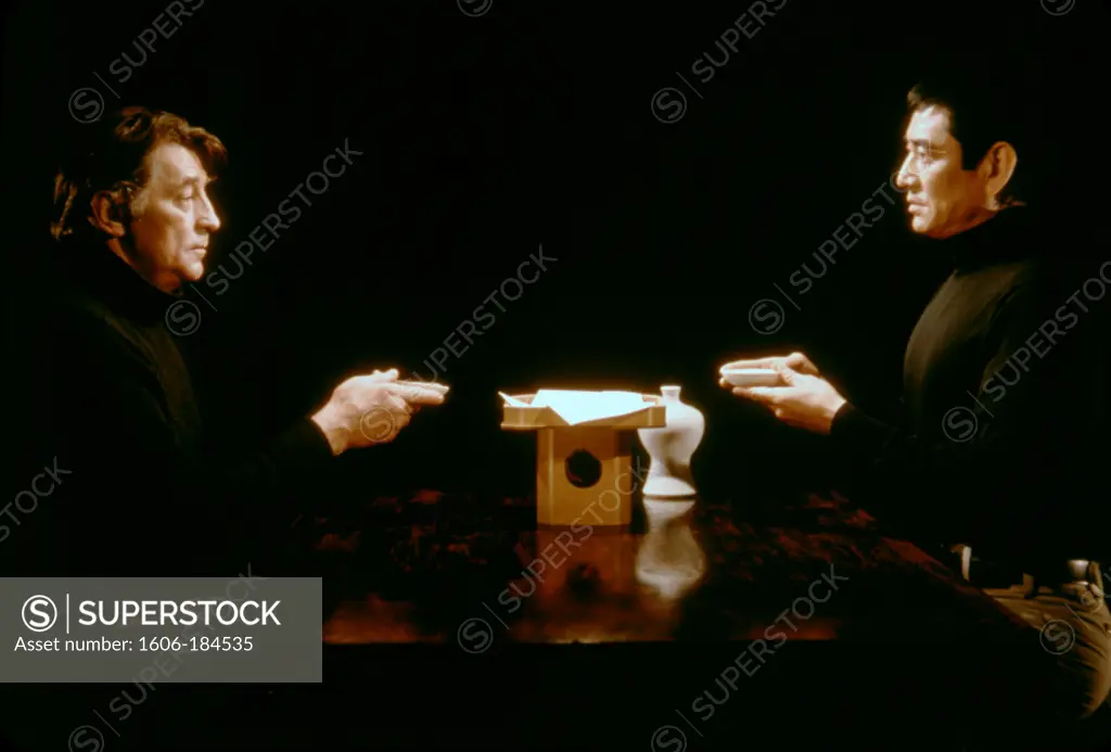 Robert Mitchum and Ken Takakura , The Yakuza , 1974 directed by Sydney Pollack  (Warner Bros. Pictures)