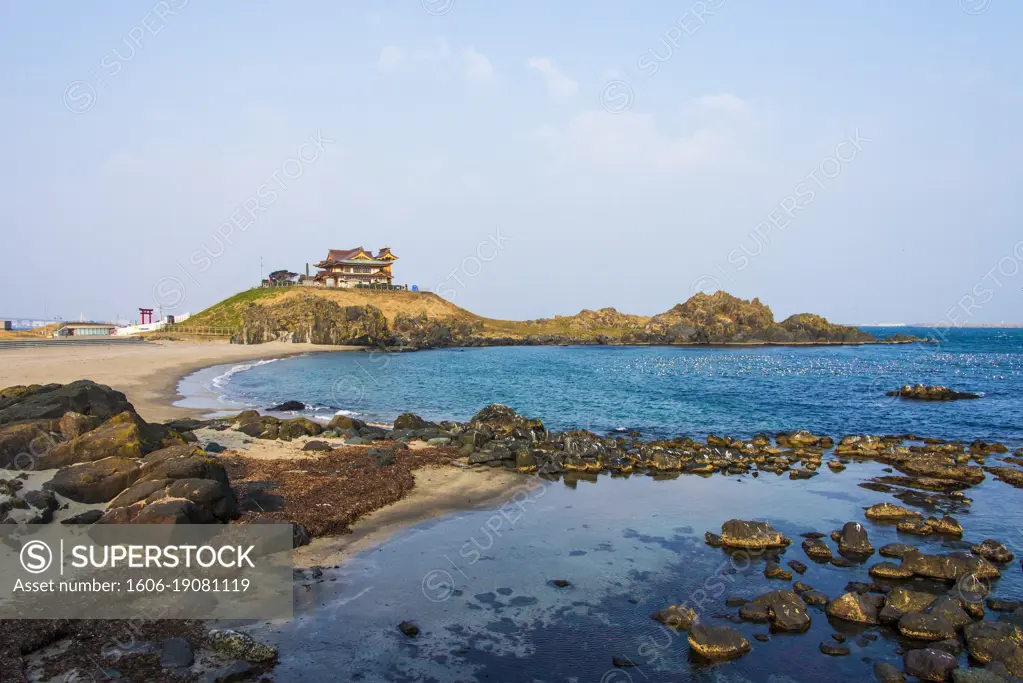 The Hachinohe sanctuary. Along the Michinoku Coastal Trail, Tohoku, Honshu, Japan.