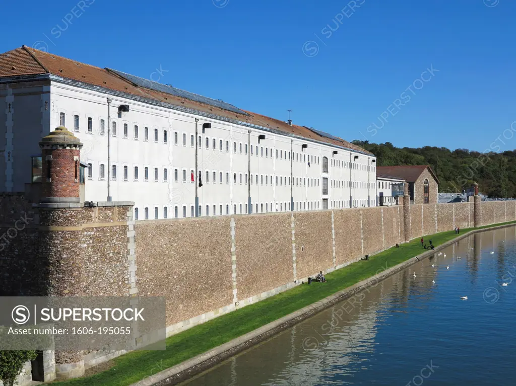 France. Seine Et Marne. Melun. Prison. Seine River.