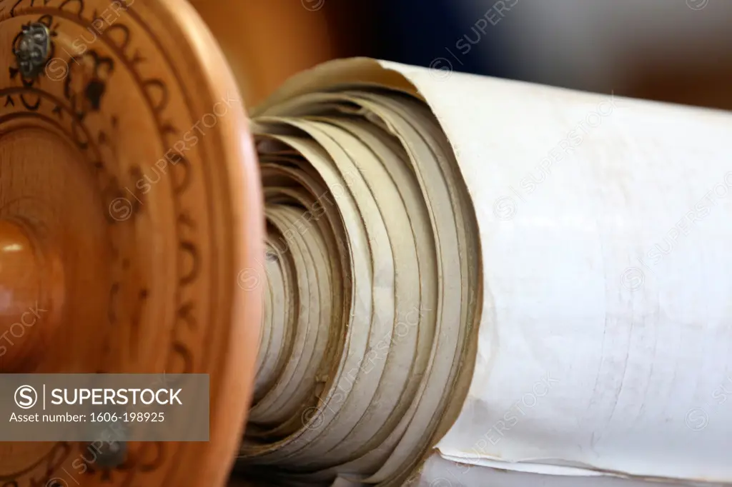 Jewish Torah Scroll. Paris. France.