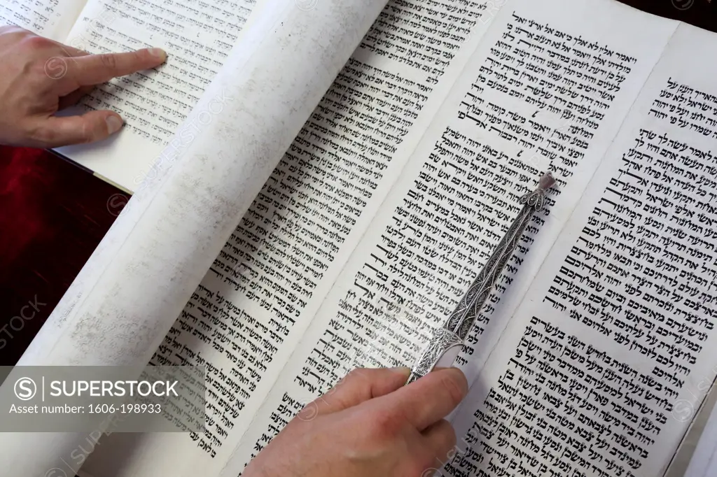 Jewish Torah Scroll. Paris. France.