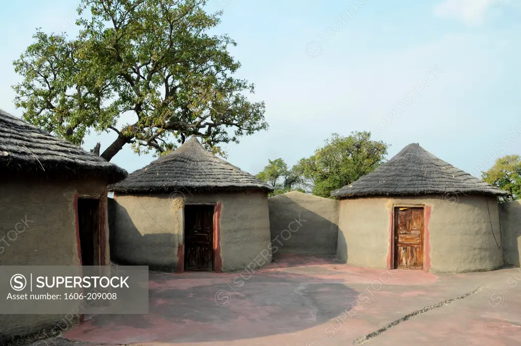 TOGO Tamberma country mud huts inn in WARENGO