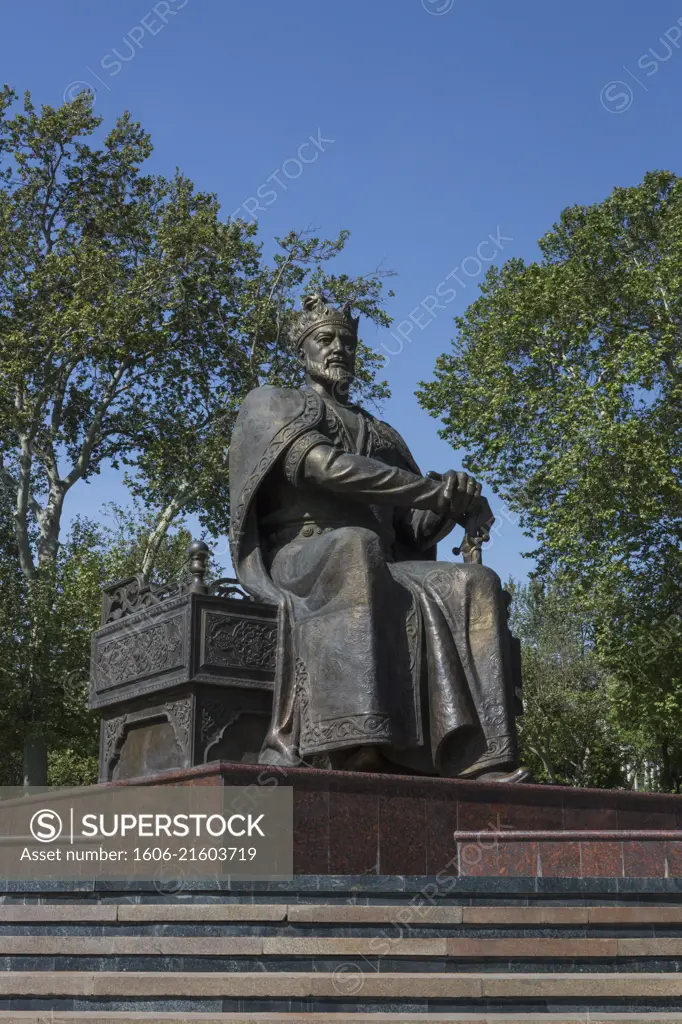 Uzbekistan, Samarkand, Amir Timur (Tamerlan) Monument