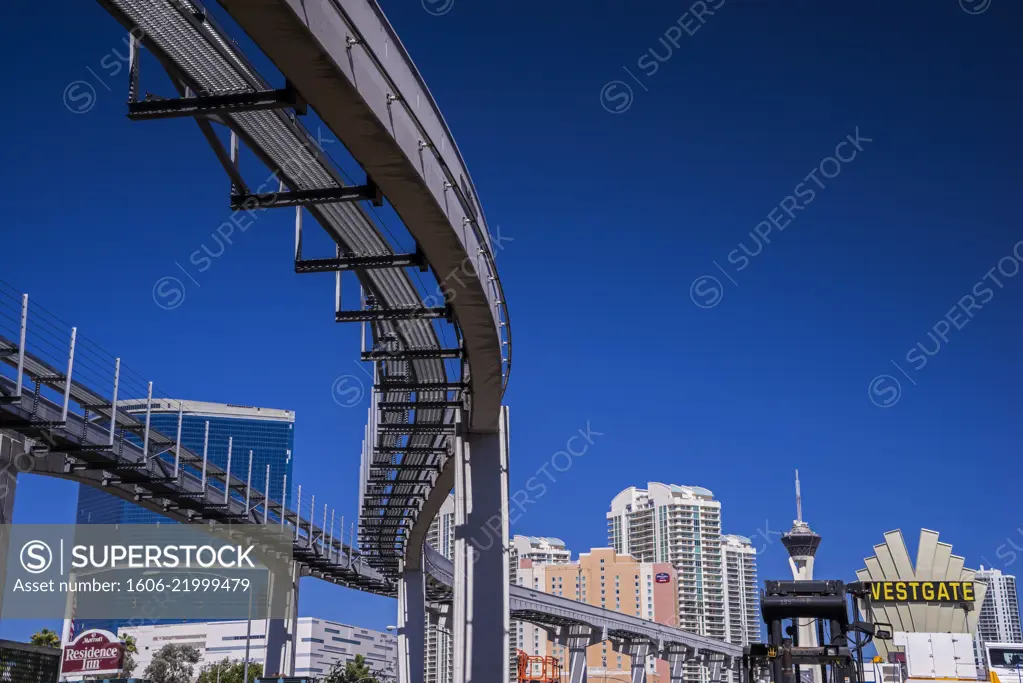 USA, Nevada, Las Vegas, Monorail