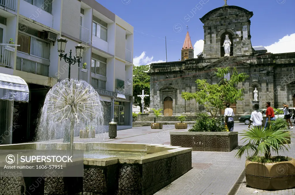 West Indies, Guadeloupe, Basse Terre, cathedral