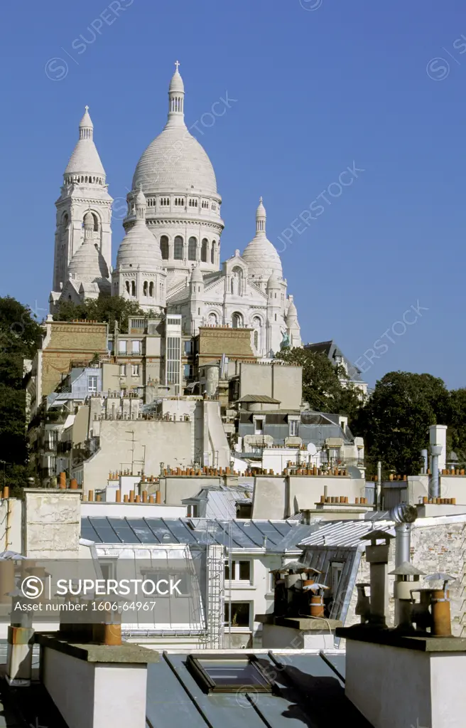 France, Paris, Montmartre, Sacred Heart basilica