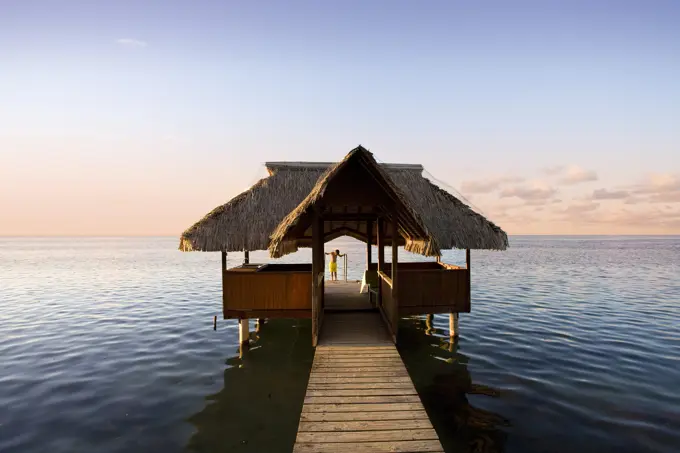 Tahiti-May 2009 Moorea Island (Society islands) Pier