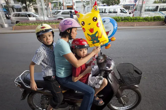 Vietnam,Vietnam,Ho Chi Minh City,Motorbike Traffic