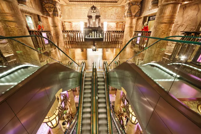 England,London,Knightsbridge,Harrods,The Egyptian Escalator