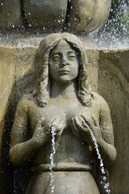 Fountain in Antigua,  Guatemala, Central America.