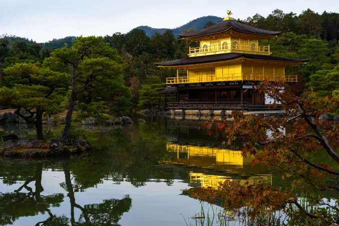 Kinkakuji, Golden Temple, Kyoto, Kansai, Honshu, Japan.