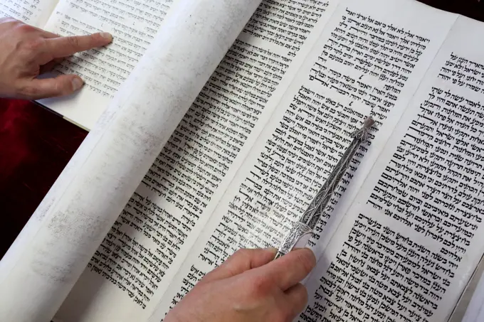 Jewish Torah Scroll. Paris. France.