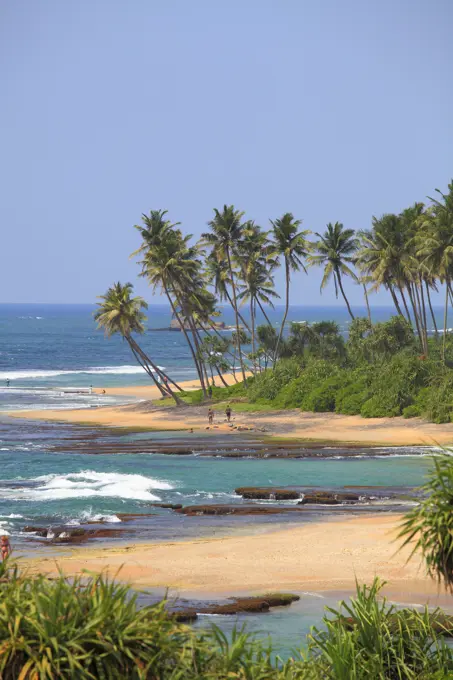 Sri Lanka, Galle, beach of Lighthouse Hotel,