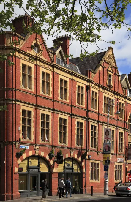 Ireland, Dublin, street scene, typical architecture,