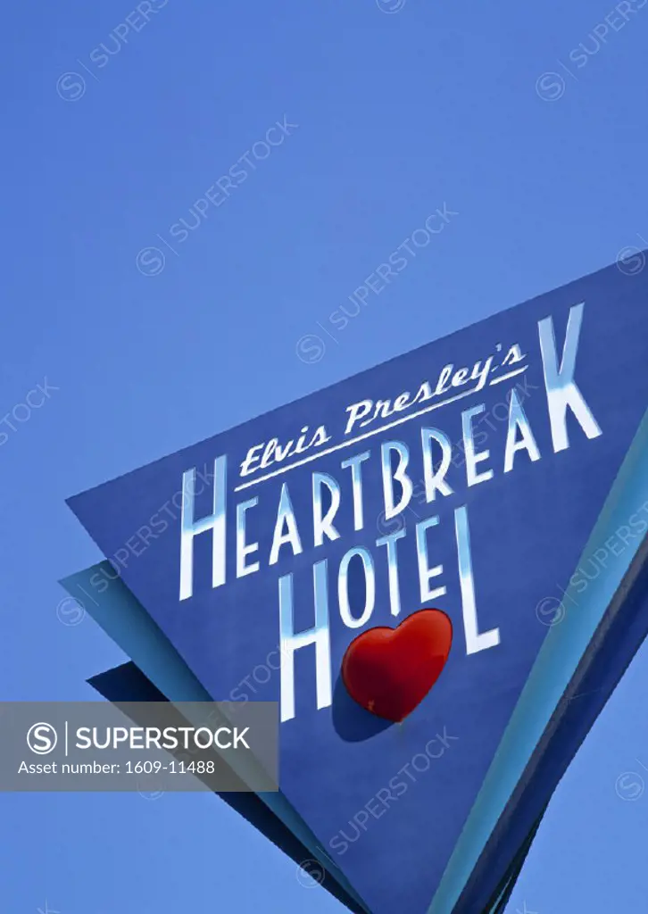 Heartbreak Hotel sign, Memphis, Tennessee, USA