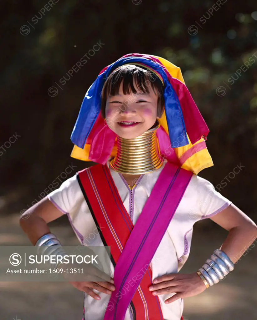 Hill Tribe People / Padaung Tribe / Long-neck Girl, Mae Hong Son, Golden Triangle, Thailand