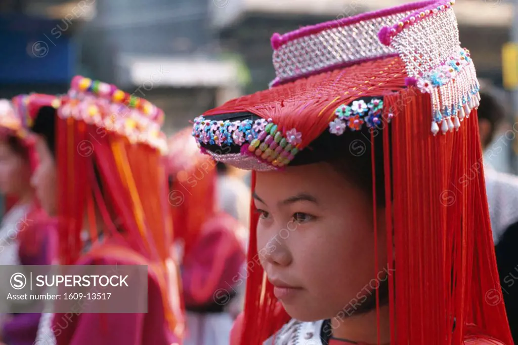 Hill Tribe People / Lisu Tribe Woman / Portrait, Chiang Mai, Golden Triangle, Thailand