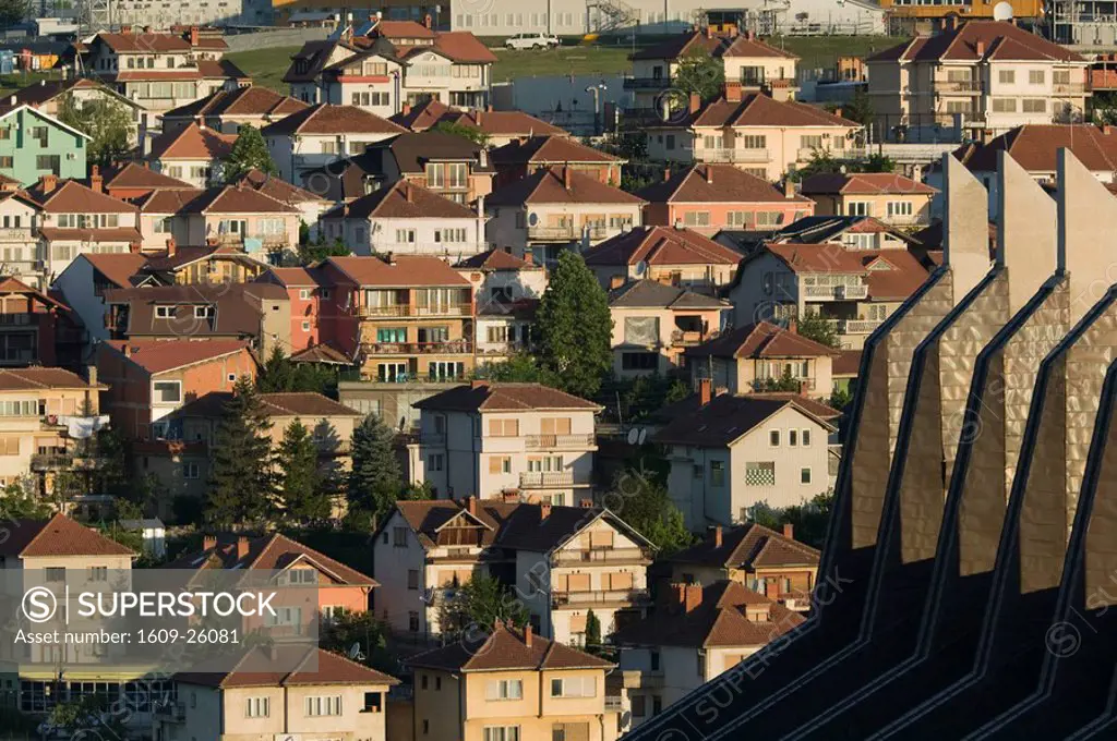 Serbia, Kosovo, Prishtina, Houses of the Prishtina suburbs