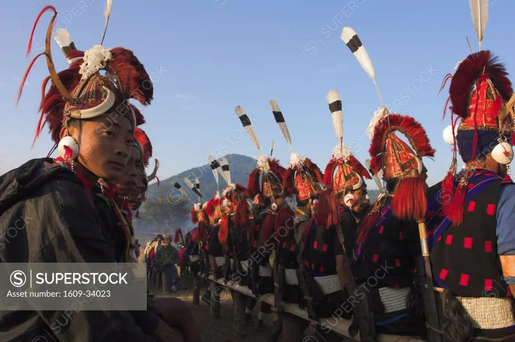 Myanmar Burma, Sagaing Region, Lahe village, Naga New Year Festival, Naga tribes