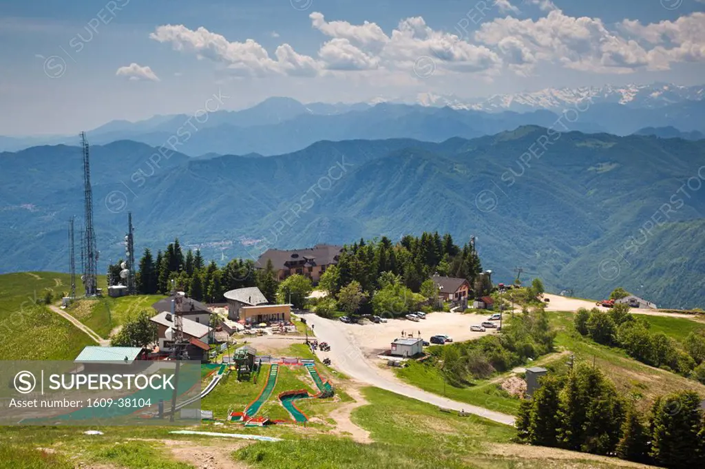 Italy, Piedmont, Lake Maggiore, Mottarone, Mount Mottarone peak , el. 1491 meters