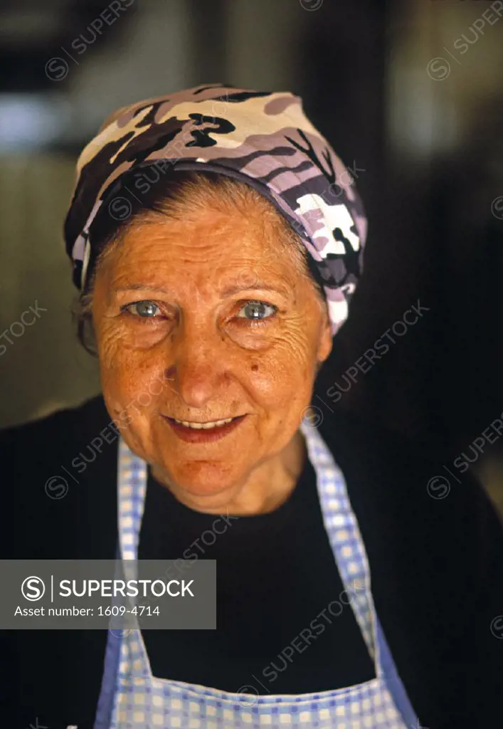 Elderly Lady, Bastia, Corsica, France