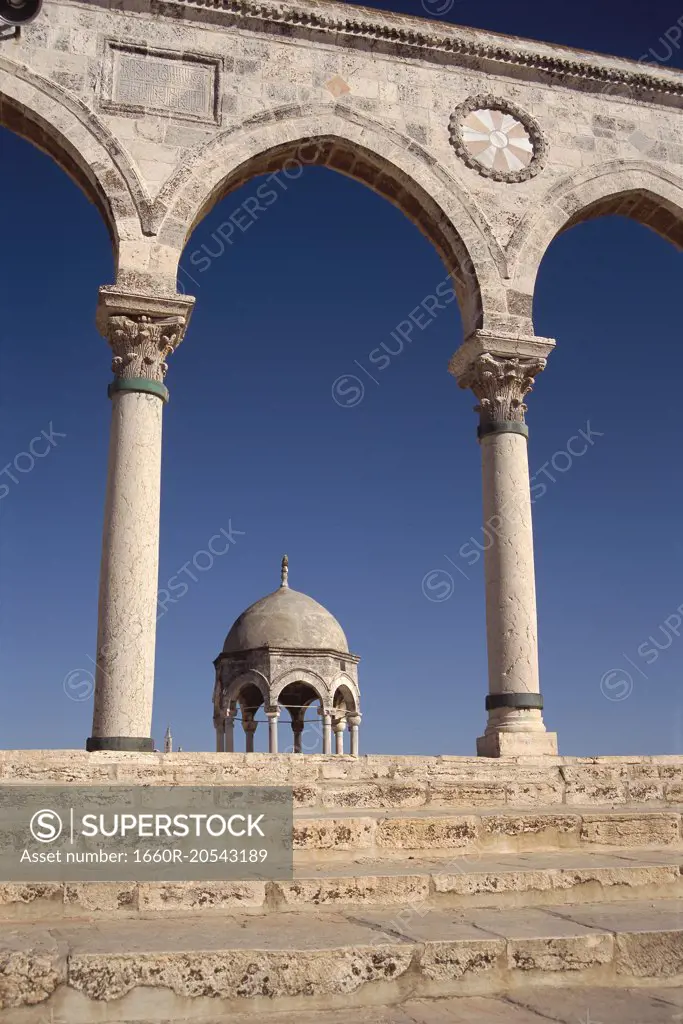 Large arch and columns