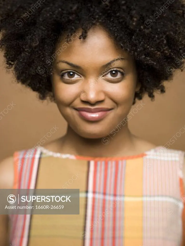 Portrait of a young woman smiling