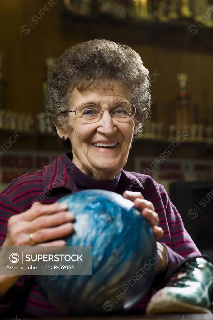 Female bowling attendant