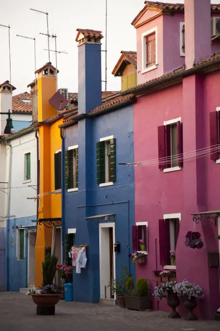 Italy, Venice, Colorful houses 