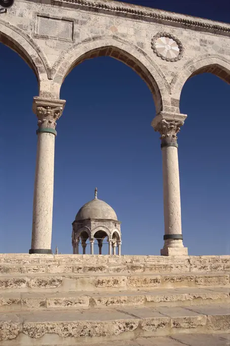 Large arch and columns