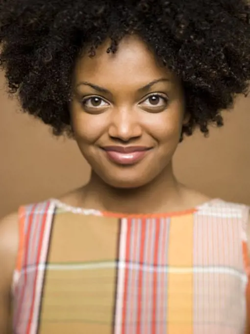 Portrait of a young woman smiling