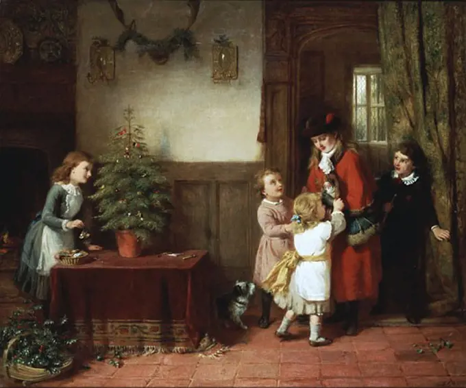 Christmas Eve George Bernard O`Neill, (1828-1917/British)