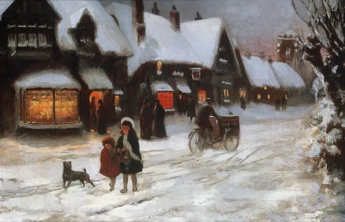 Christmas, George Sheridan Knowles, (1863-1931/British)