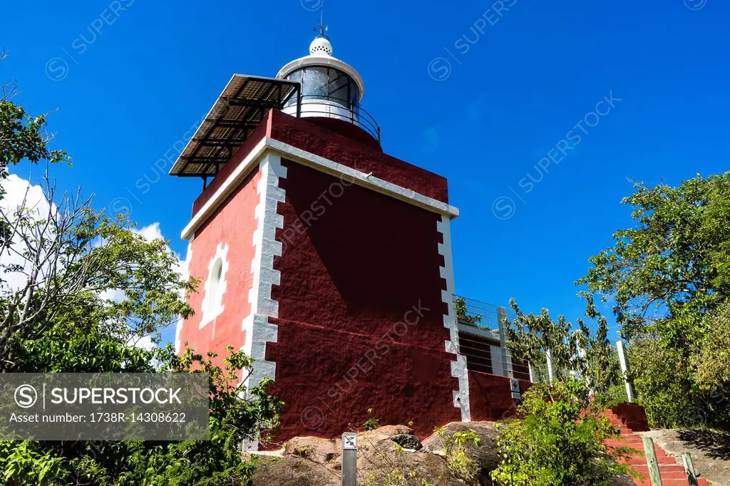 Lighthouse, Caravelle's peninsula, Martinique, France