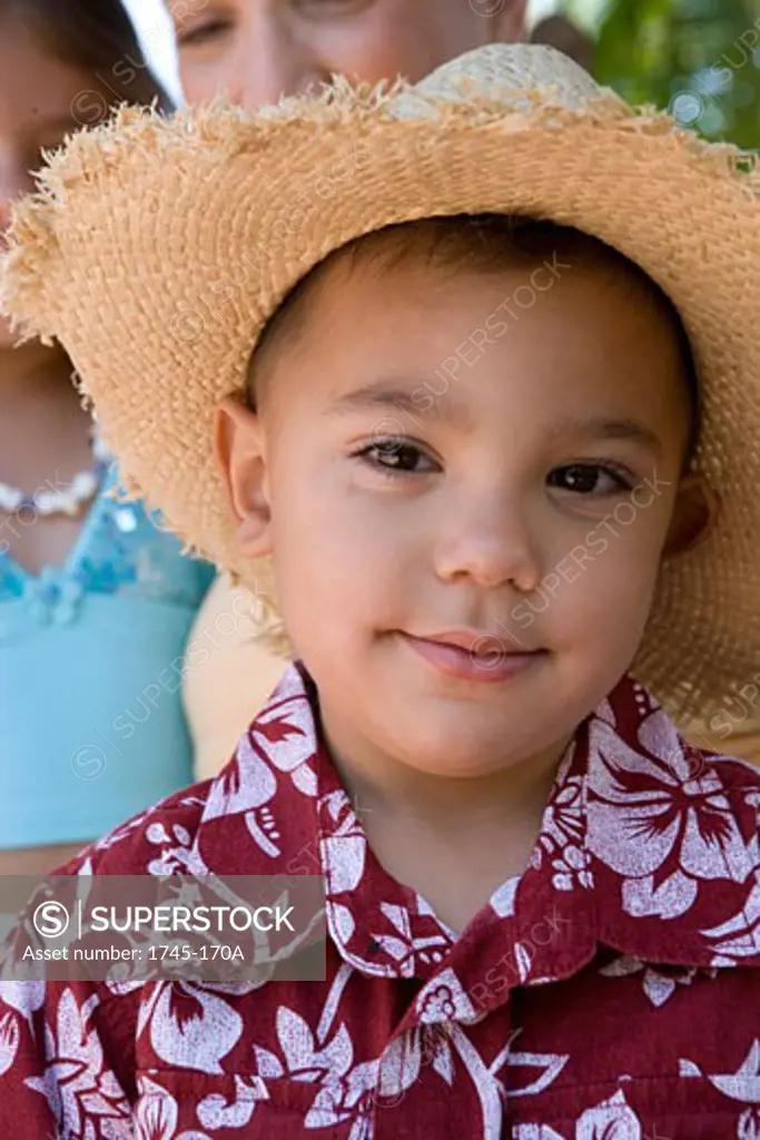 Portrait of a boy wearing a hat