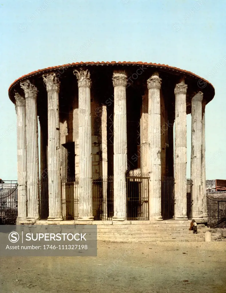 Vesta's Temple, Rome, Italy between 1890 and 1900.