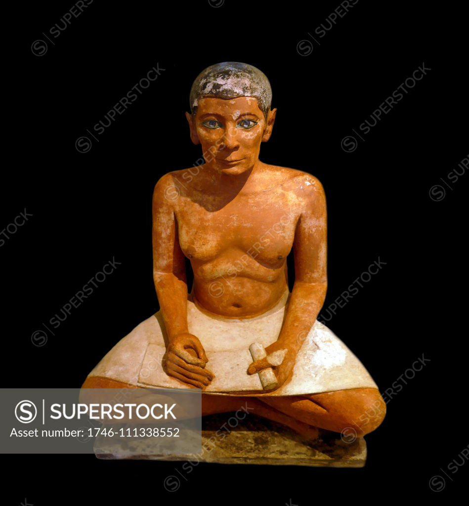 The Sculpture Of The Seated Scribe Or Squatting Scribe Is A Famous Work Of Ancient Egyptian Art 7152