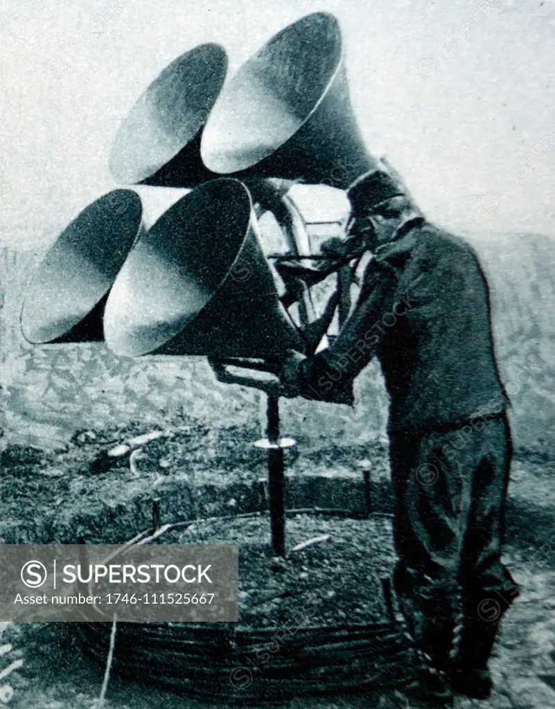 world war one listening device to detect enemy aircraft