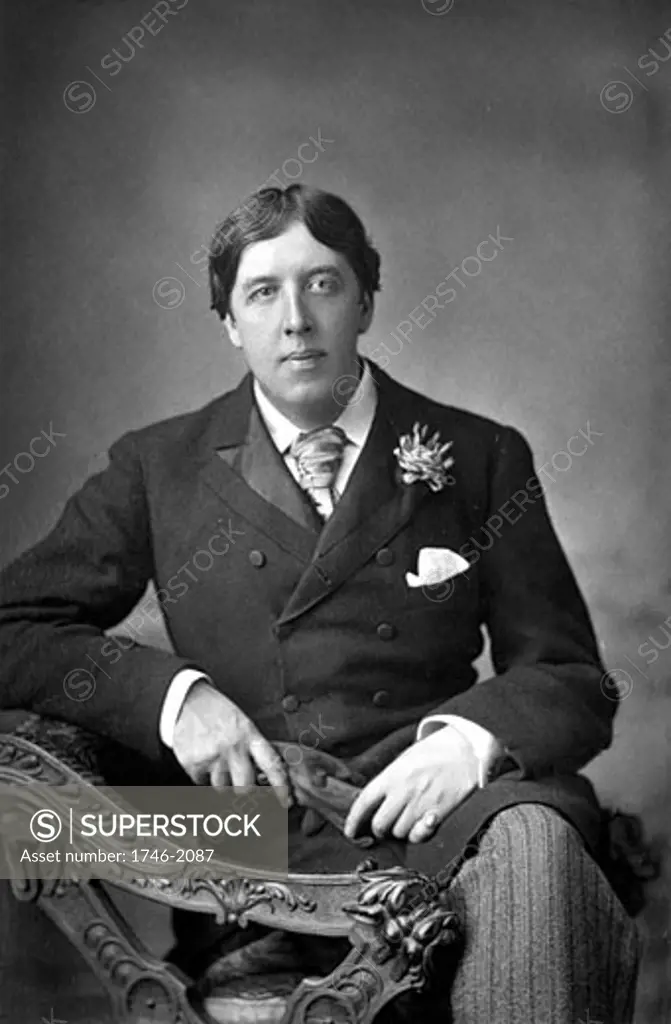 Oscar Wilde (1854-1900) Irish author and playwright. Photograph published c1890