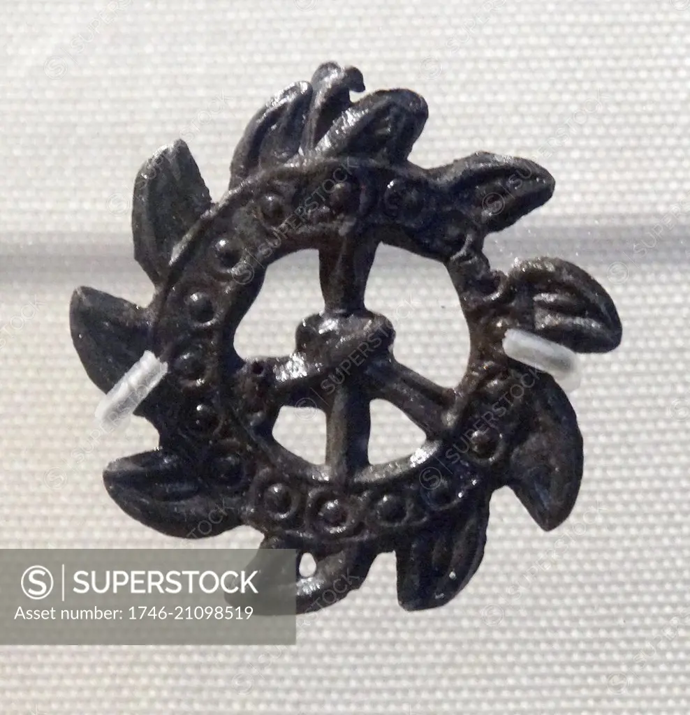 Ampulla, religious badge worn by English, medieval Christian pilgrims in the 13th century