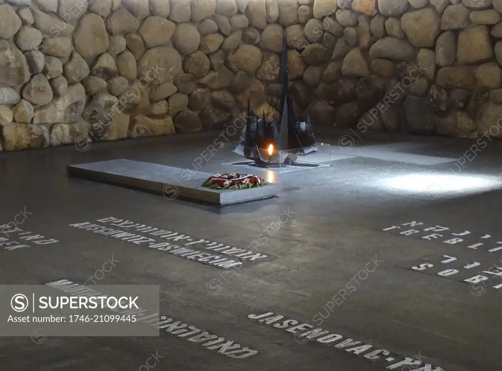 The Children's Memorial at Yad Vashem; Jerusalem to the Jewish Children who were murdered during the Holocaust.