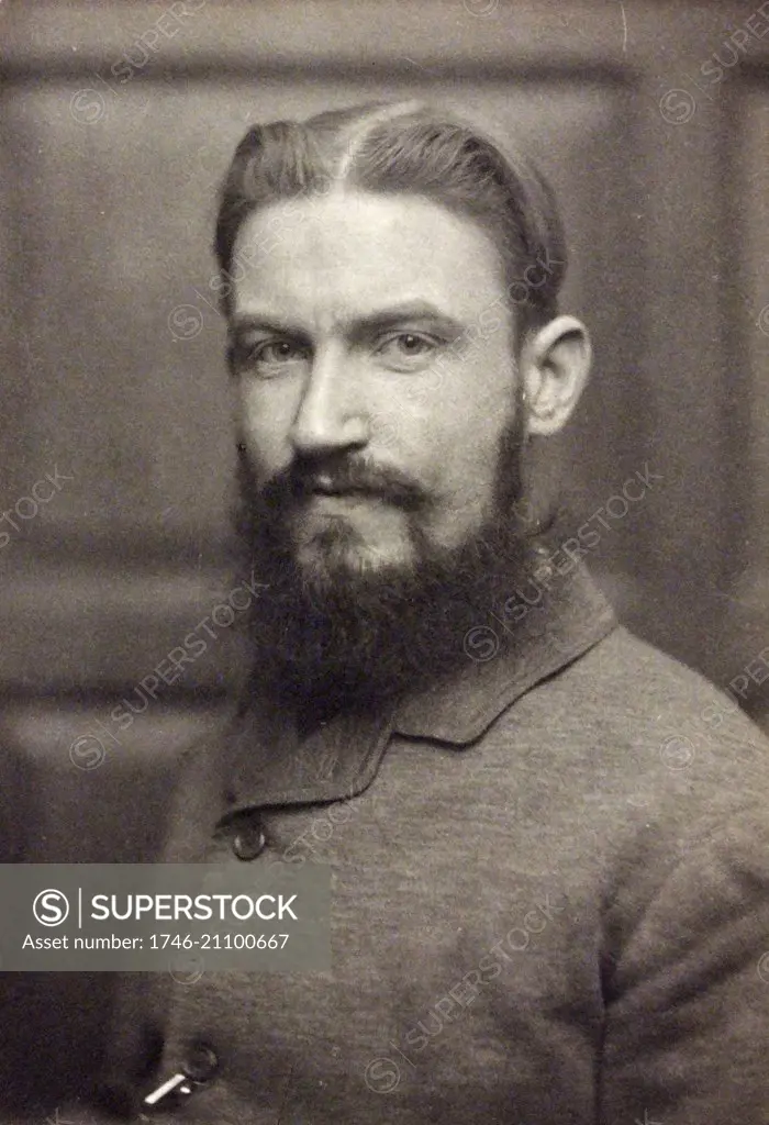 Photograph of George Bernard Shaw (1856-1950) an Irish playwright and a co-founder of the London School of Economics. Dated 1900