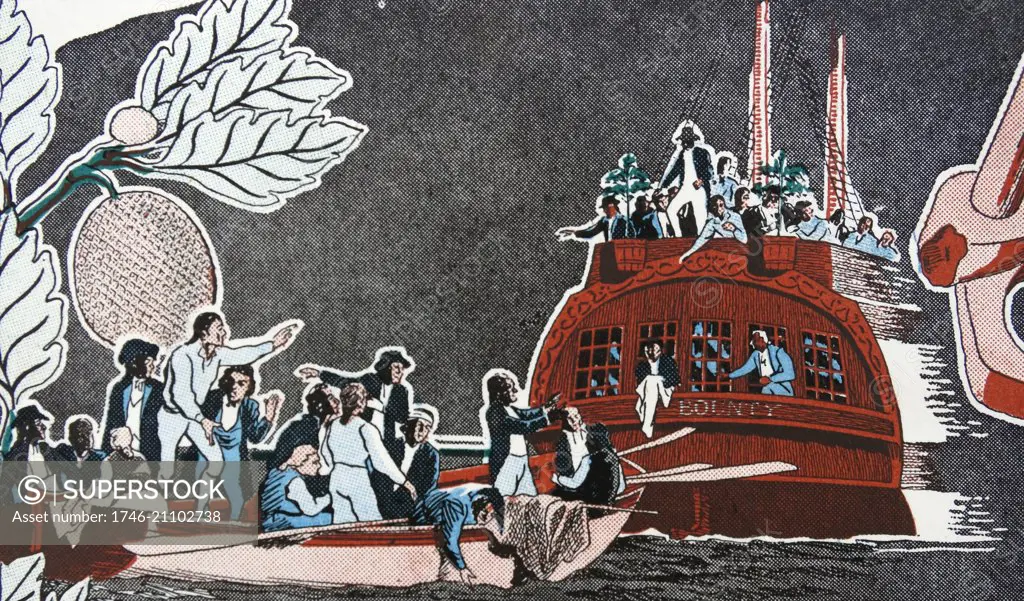 The Mutiny on the Bounty was a mutiny aboard the Royal Navy ship HMS Bounty on 28 April 1789. The mutiny was led by Fletcher Christian against their captain, Lieutenant William Bligh