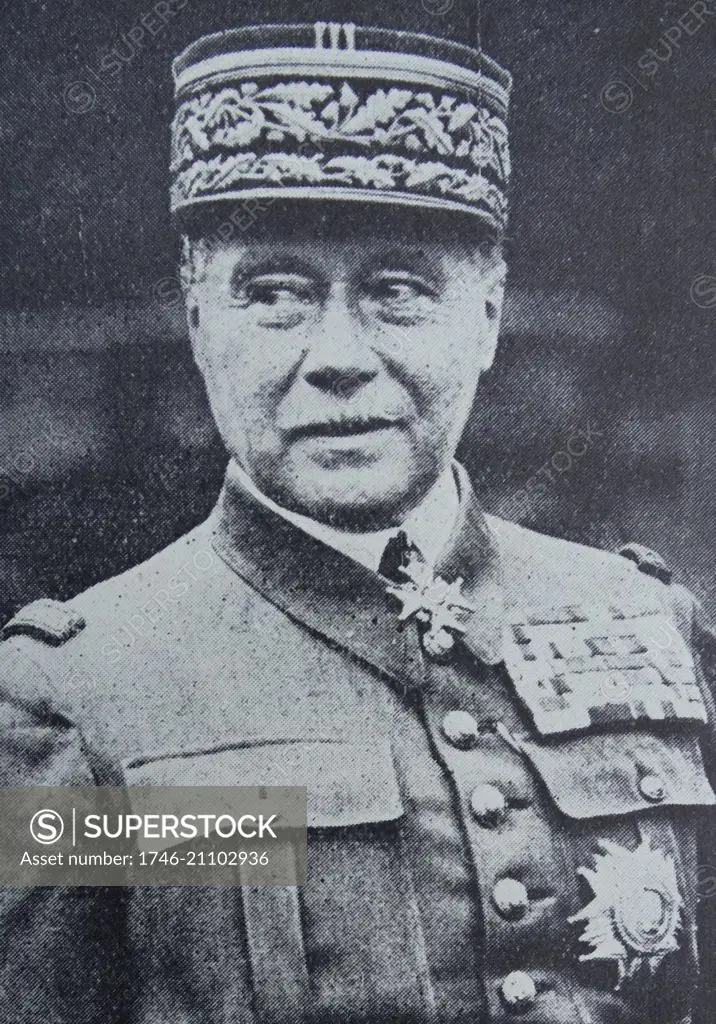 Photograph of General Maurice Gamelin (1872-1958) a French general and Commander-in-Chief of the French forces in World War II. Dated 1939