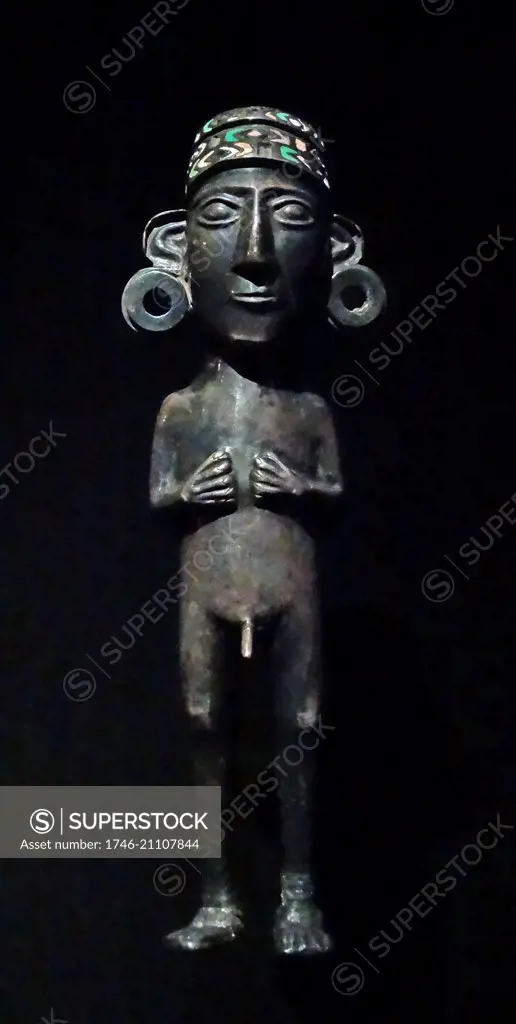 Inca silver figurine 1350-1532 AD, Peru or Bolivia