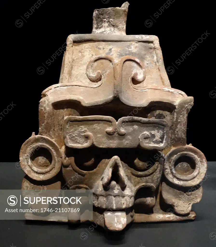 senser made from baked clay, Mayan 600-900 AD by the Mayans along the Gulf of Mexico 600-900 AD