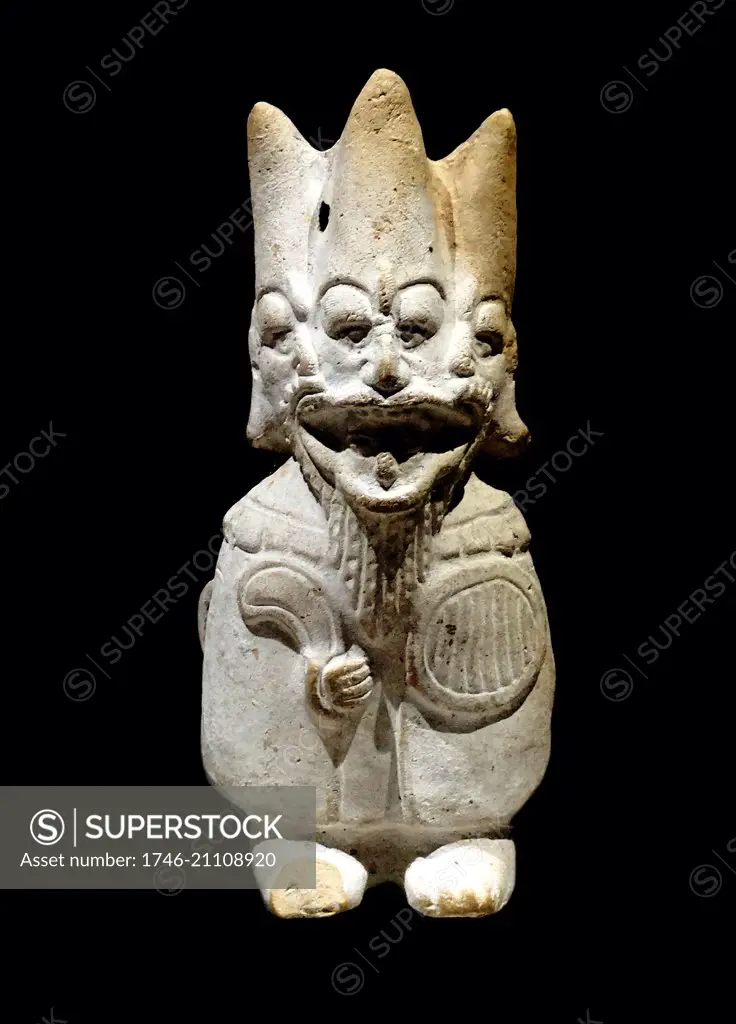 Mayan ceramic figurine of a Lord, 600-900 AD Mexican