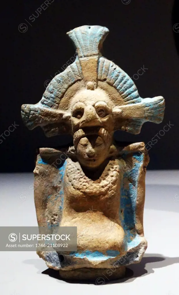 Mayan ceramic figurine of a dancer, 600-900 AD Central American